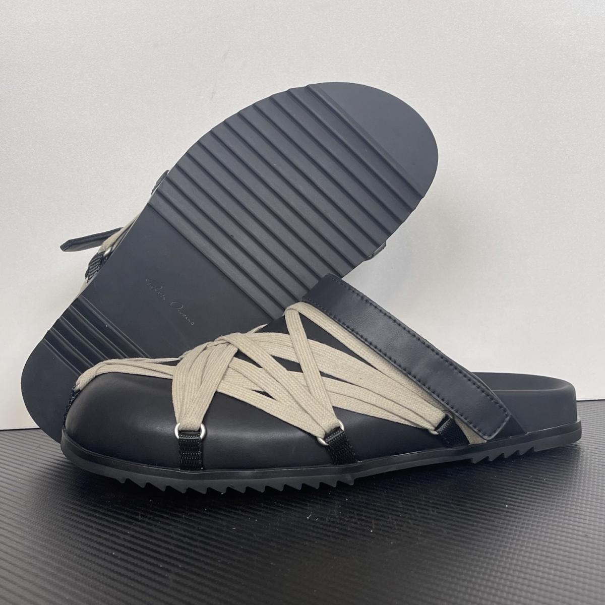 Rick Owens - leather strap crisscross loafers - Imagem 2